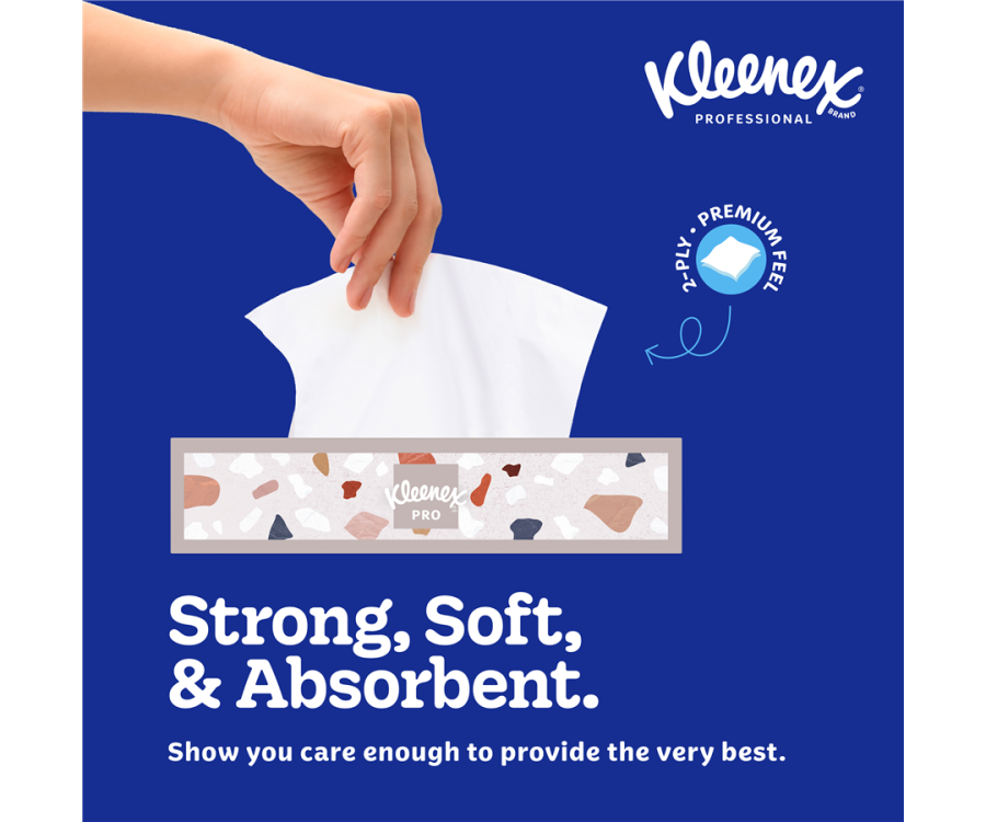 Kleenex® Comfort Touch™ 2-Ply Facial Tissue Flat Box (125 Tissues